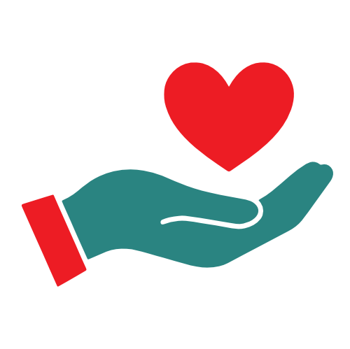 Hand mit Herz